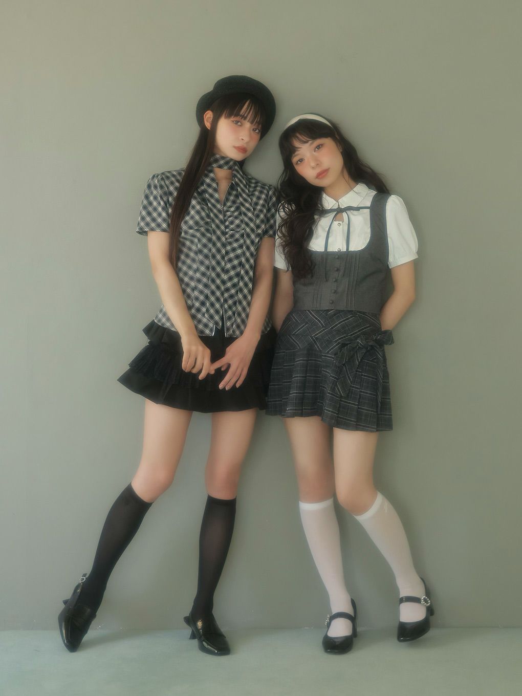 【BUBBLES】スカーフギャザーシャツトップス