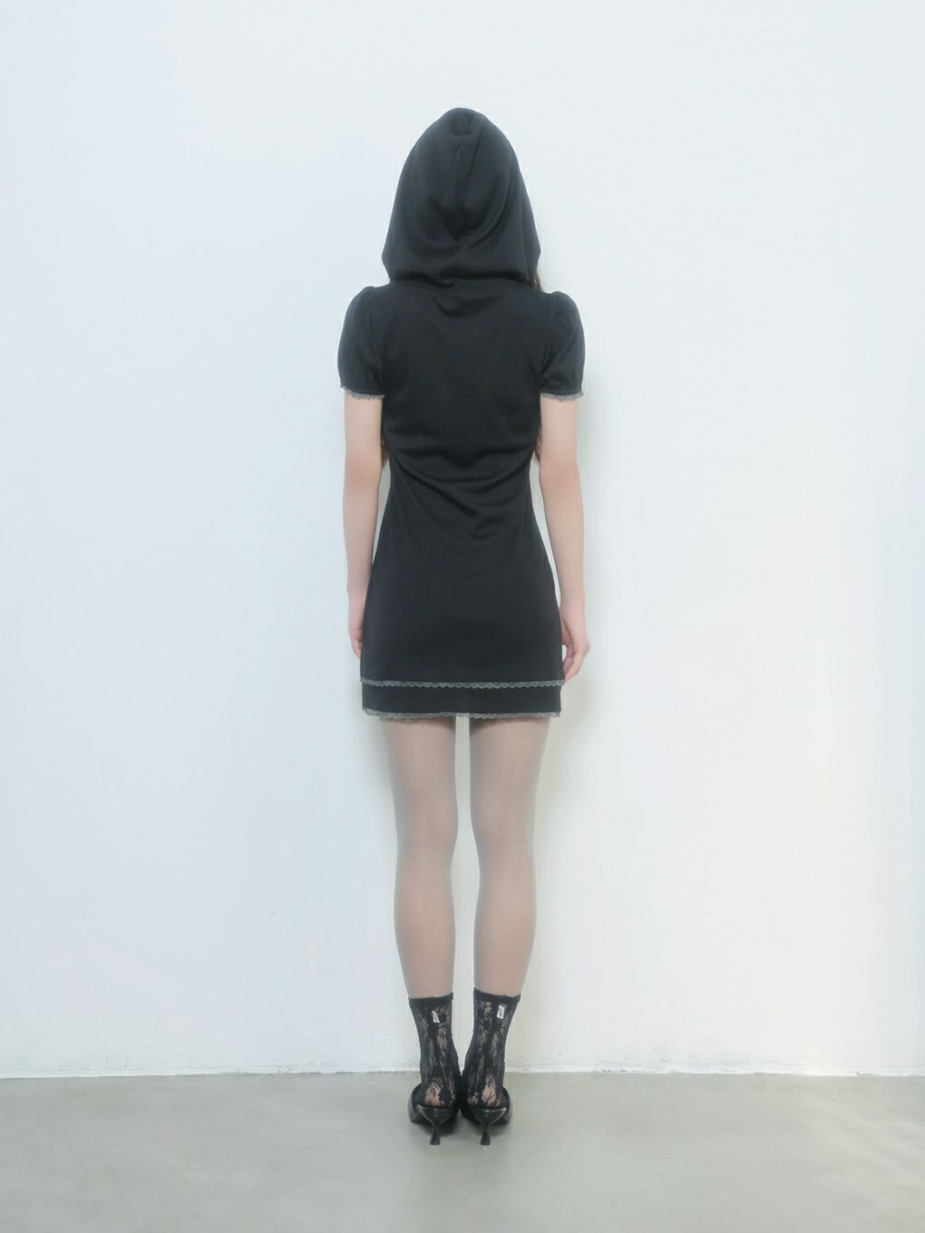 【BUBBLES】フーディーリブワンピース