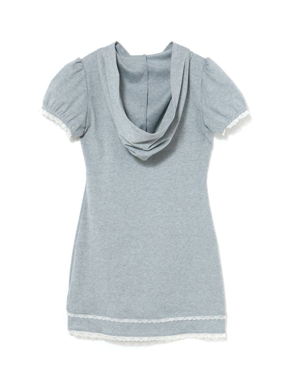 【BUBBLES】フーディーリブワンピース