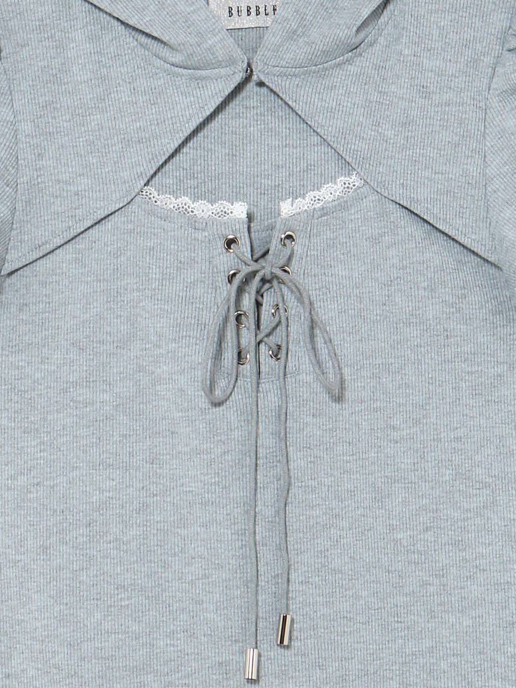 【BUBBLES】フーディーリブワンピース