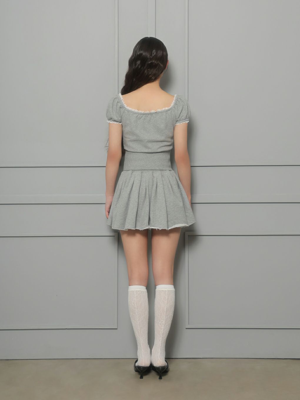 【BUBBLES】スウェットリボンセットアップ