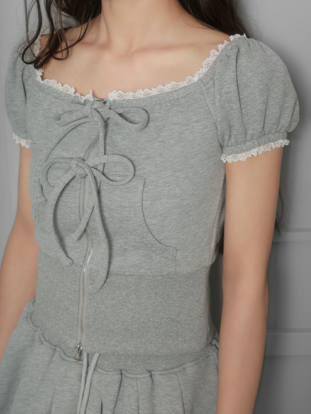 【BUBBLES】スウェットリボンセットアップ