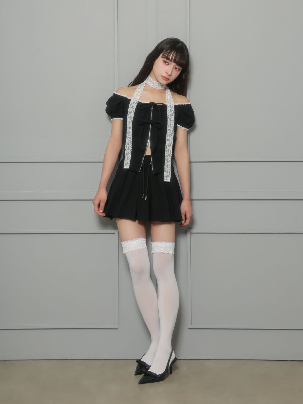 【BUBBLES】スウェットリボンセットアップ