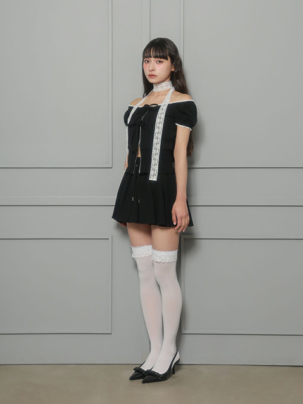 【BUBBLES】スウェットリボンセットアップ