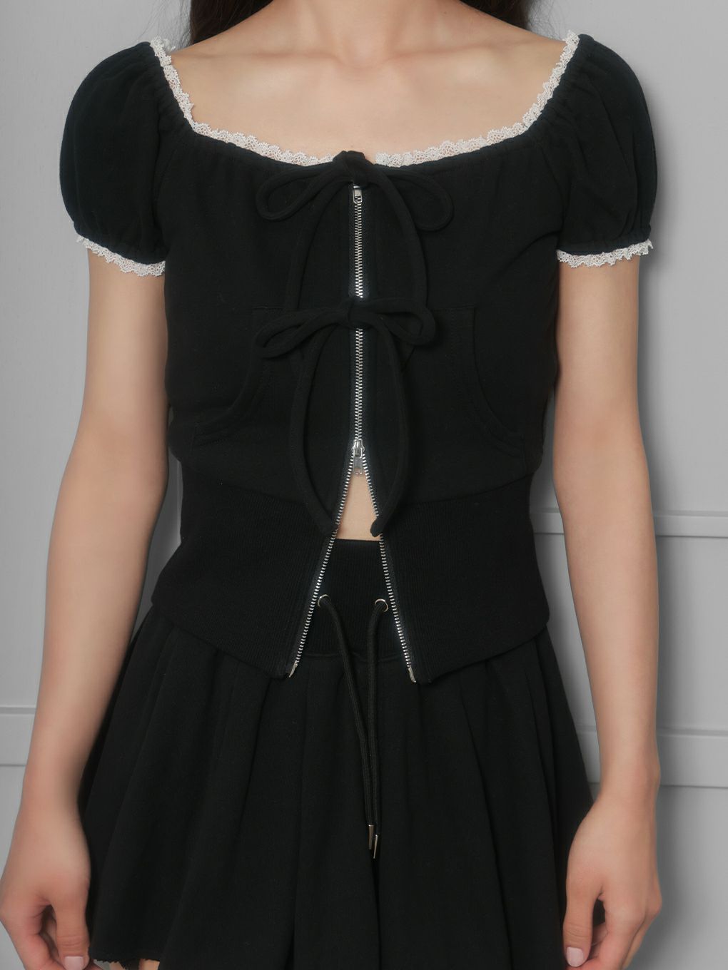 【BUBBLES】スウェットリボンセットアップ