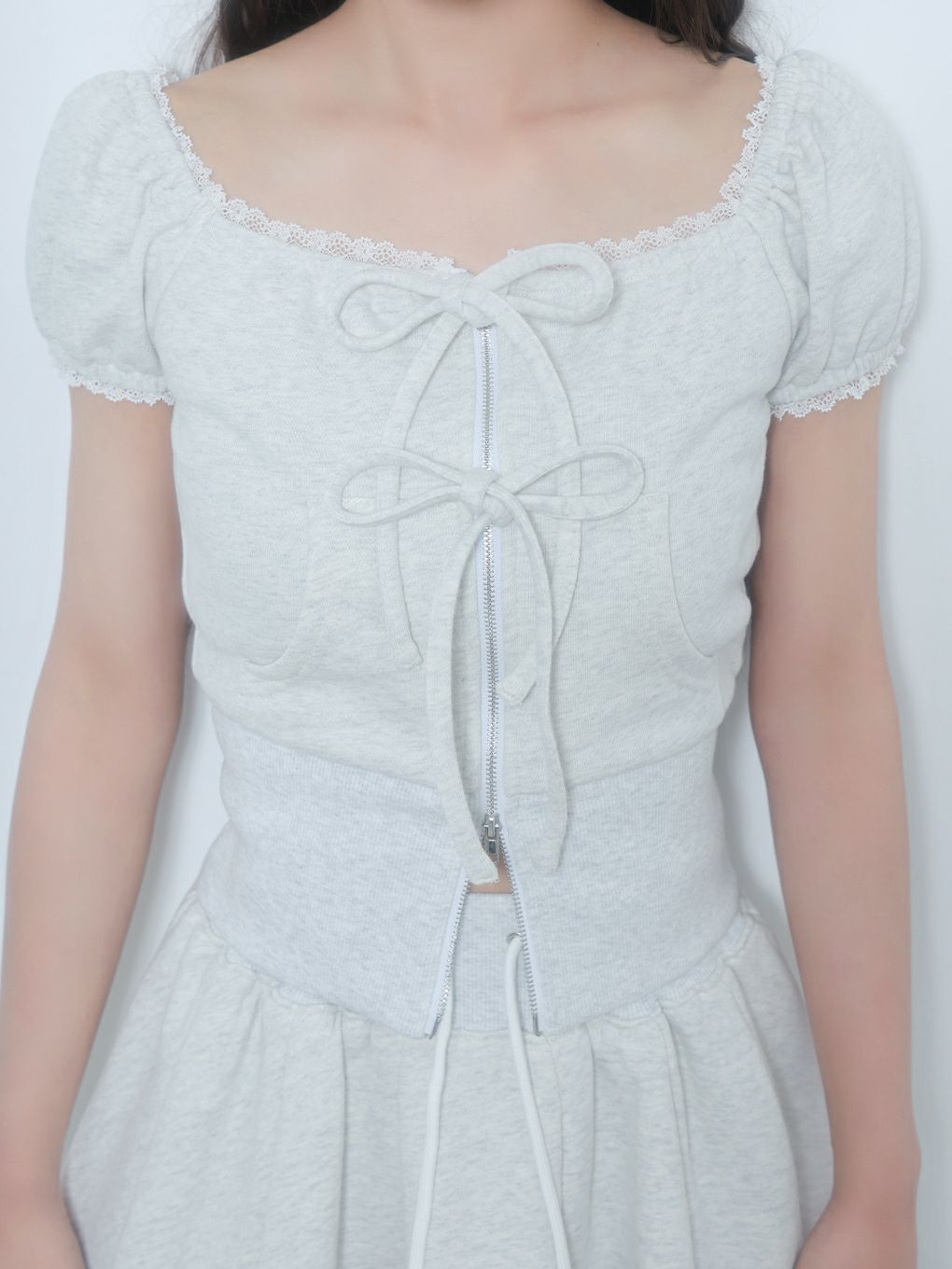 【BUBBLES】スウェットリボンセットアップ