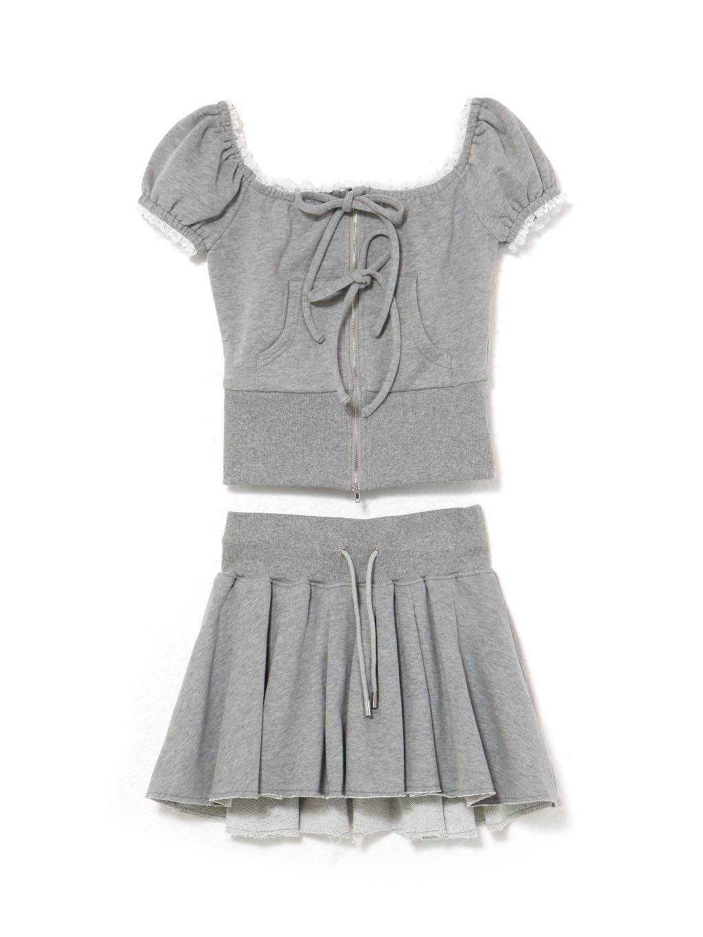 【BUBBLES】スウェットリボンセットアップ