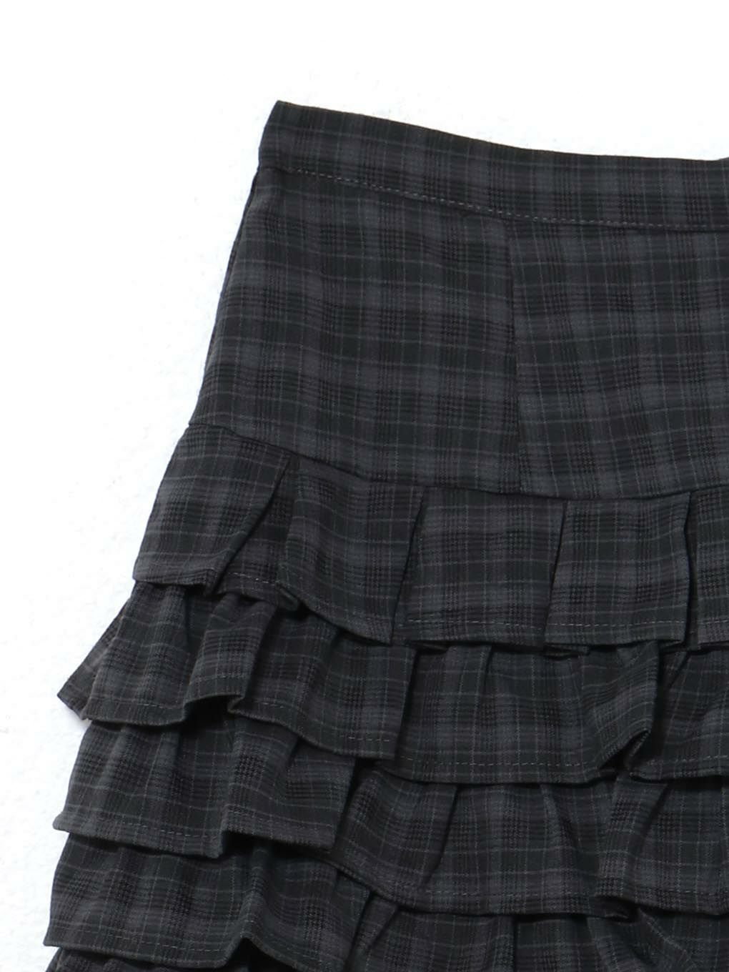 【BUBBLES】ミニフリルチェックカンカンスカパン