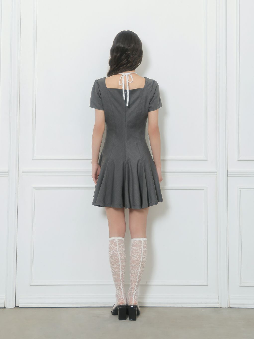 【BUBBLES】パターンフレアガーリーワンピース