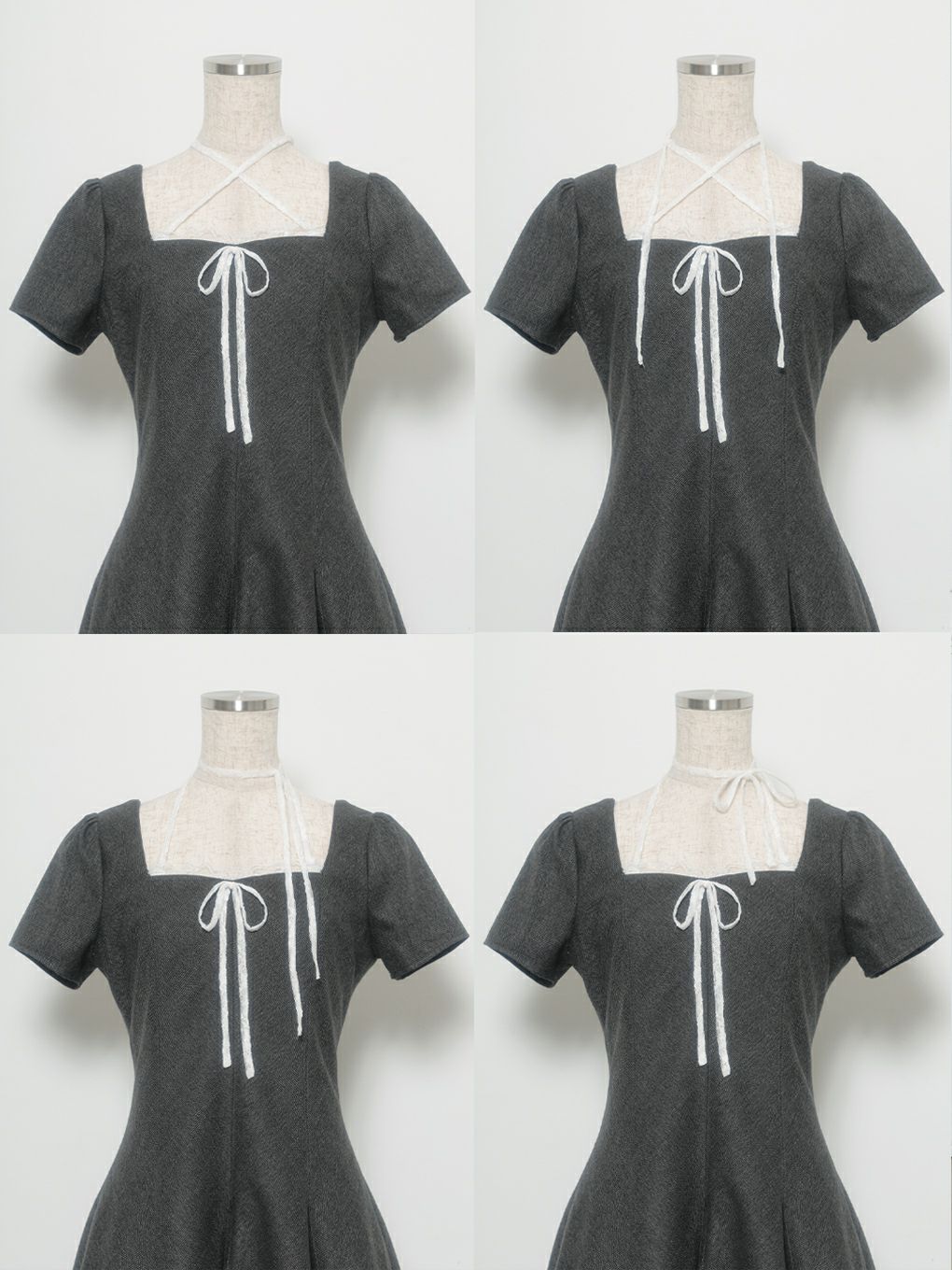 【BUBBLES】パターンフレアガーリーワンピース