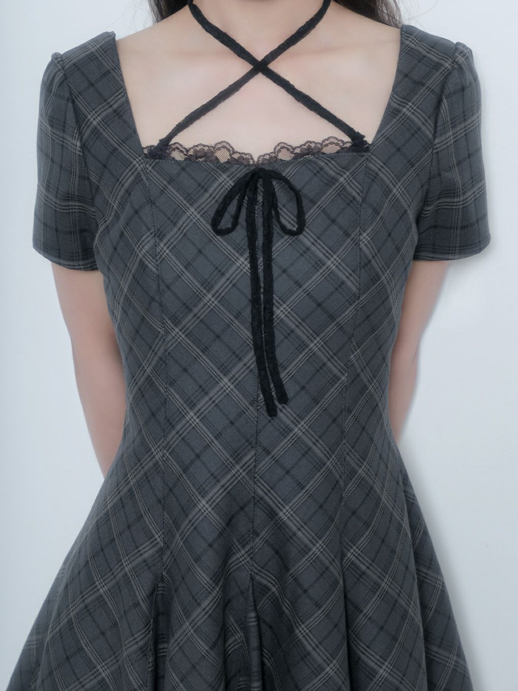 【BUBBLES】パターンフレアガーリーワンピース