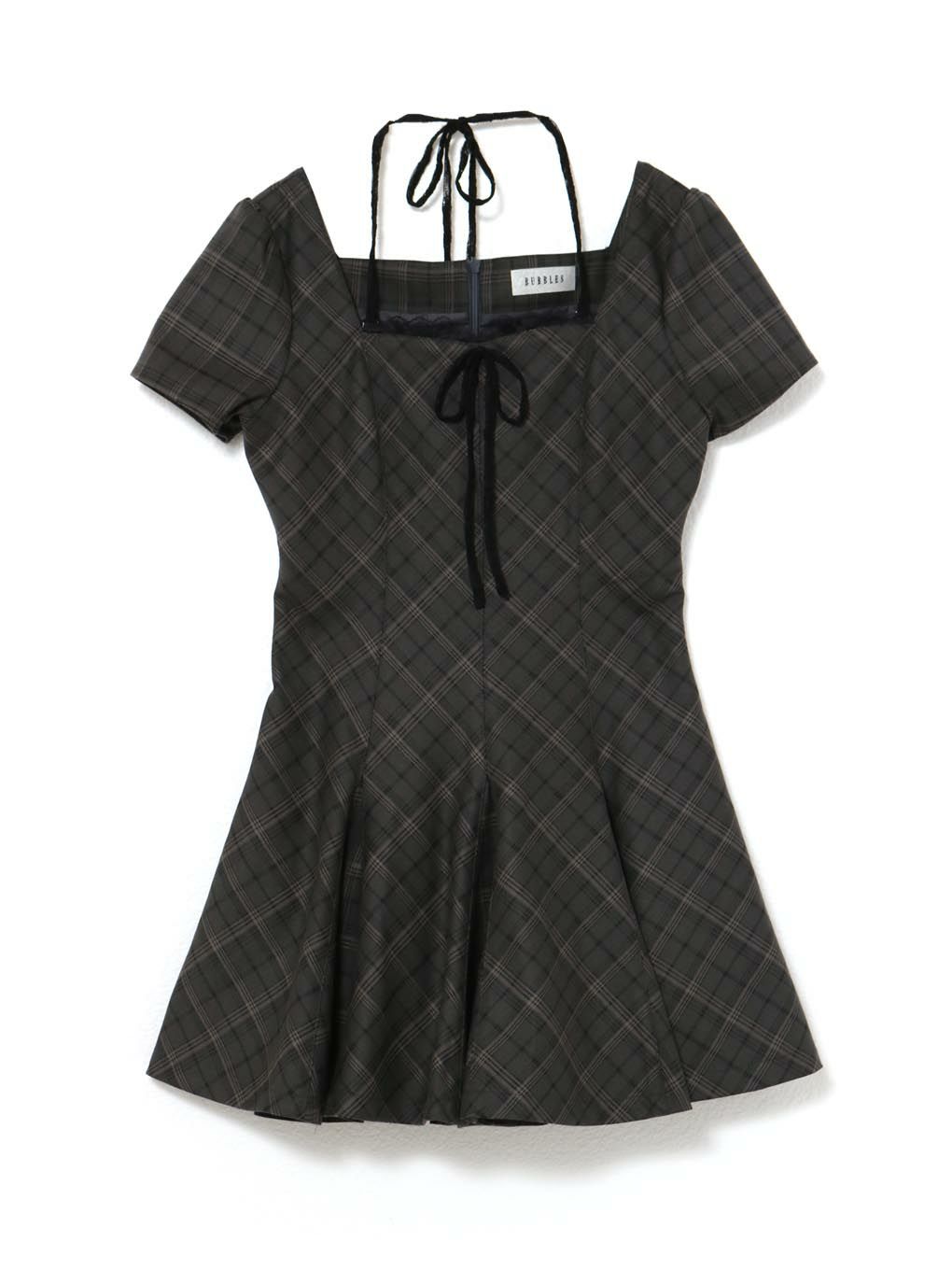 【BUBBLES】パターンフレアガーリーワンピース