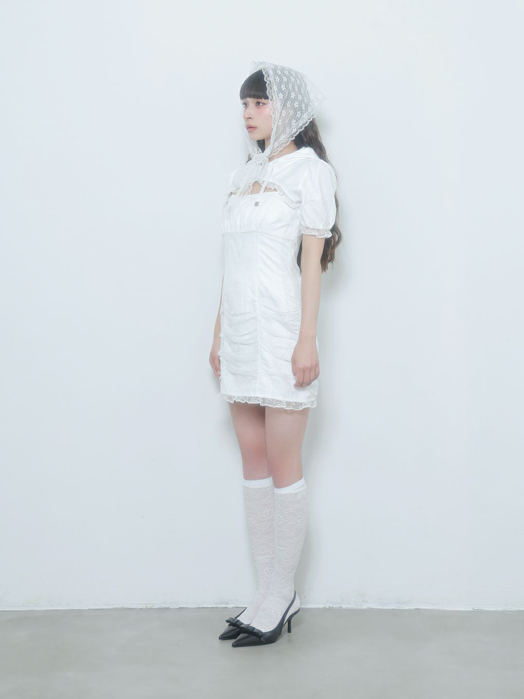 【BUBBLES】ギャザーパーカーワンピース