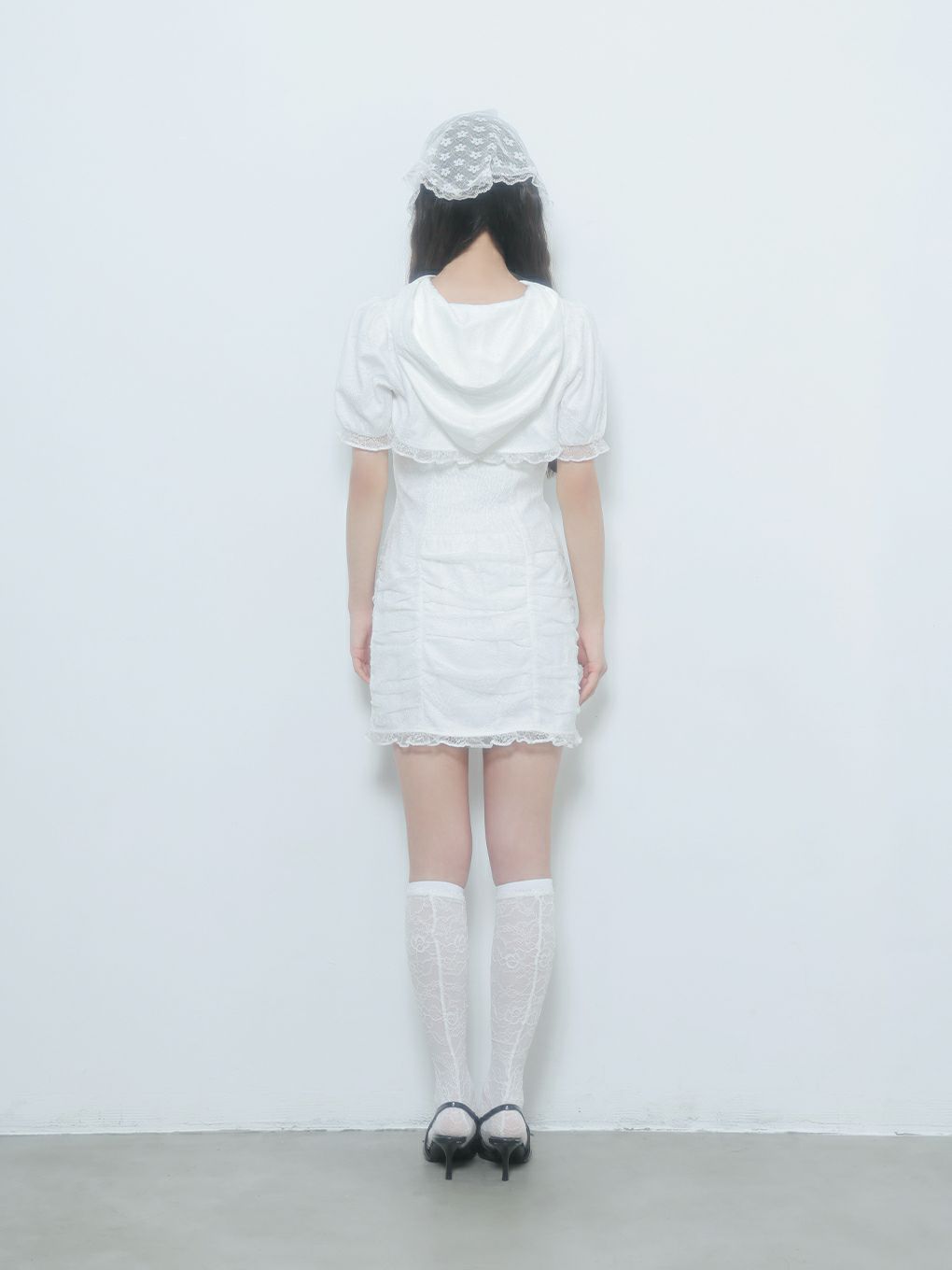 【BUBBLES】ギャザーパーカーワンピース