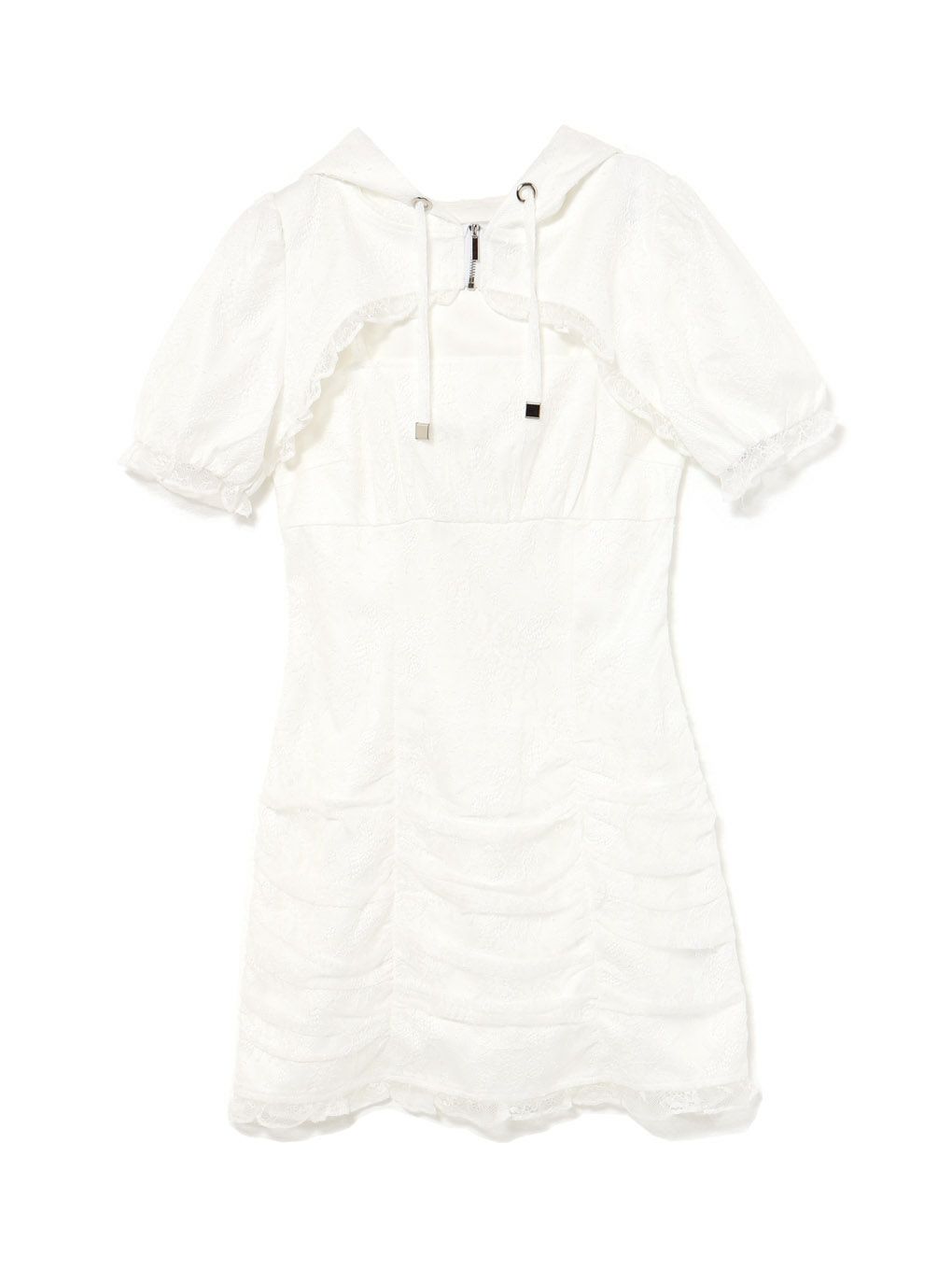 【BUBBLES】ギャザーパーカーワンピース