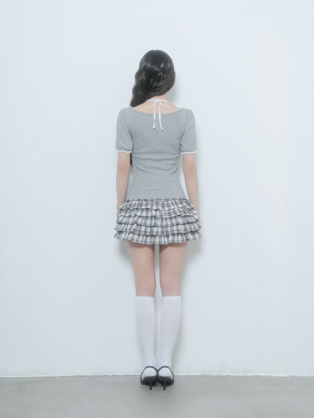 【BUBBLES】レイヤードパターントップス