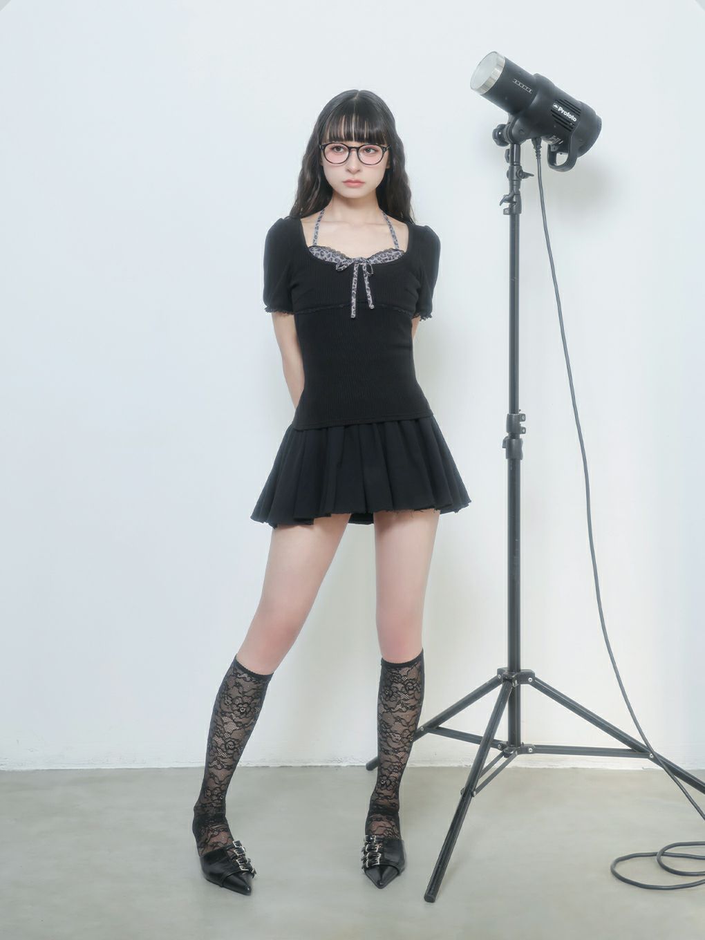 【BUBBLES】レイヤードパターントップス