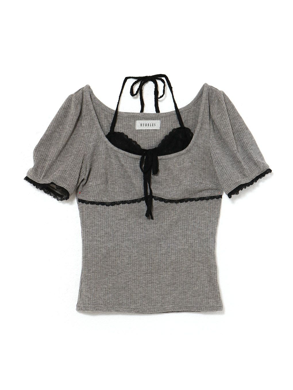 【BUBBLES】レイヤードパターントップス