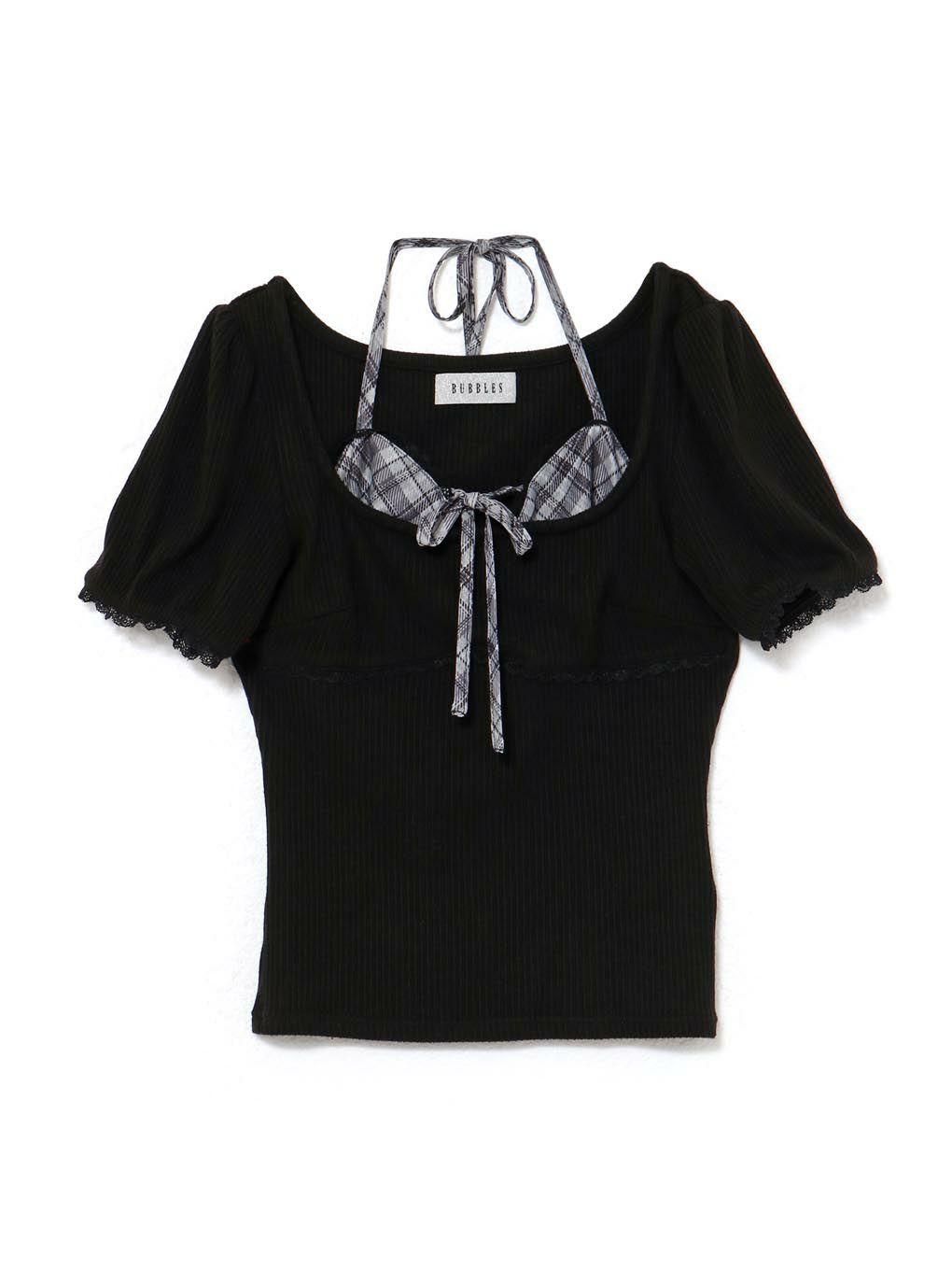 【BUBBLES】レイヤードパターントップス