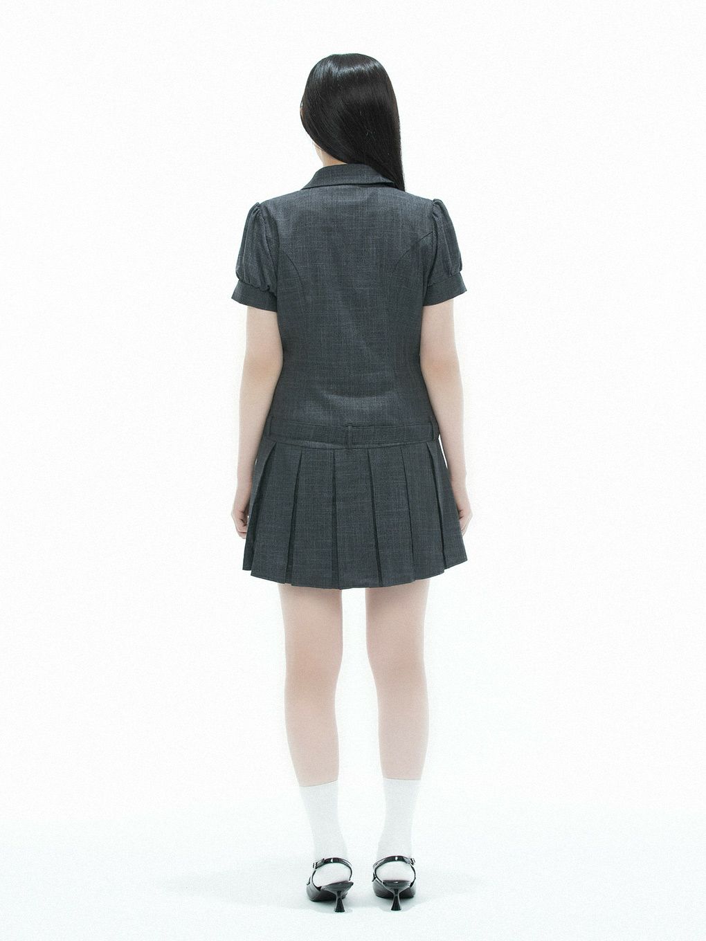 【BUBBLES】ジャケットティアードワンピース