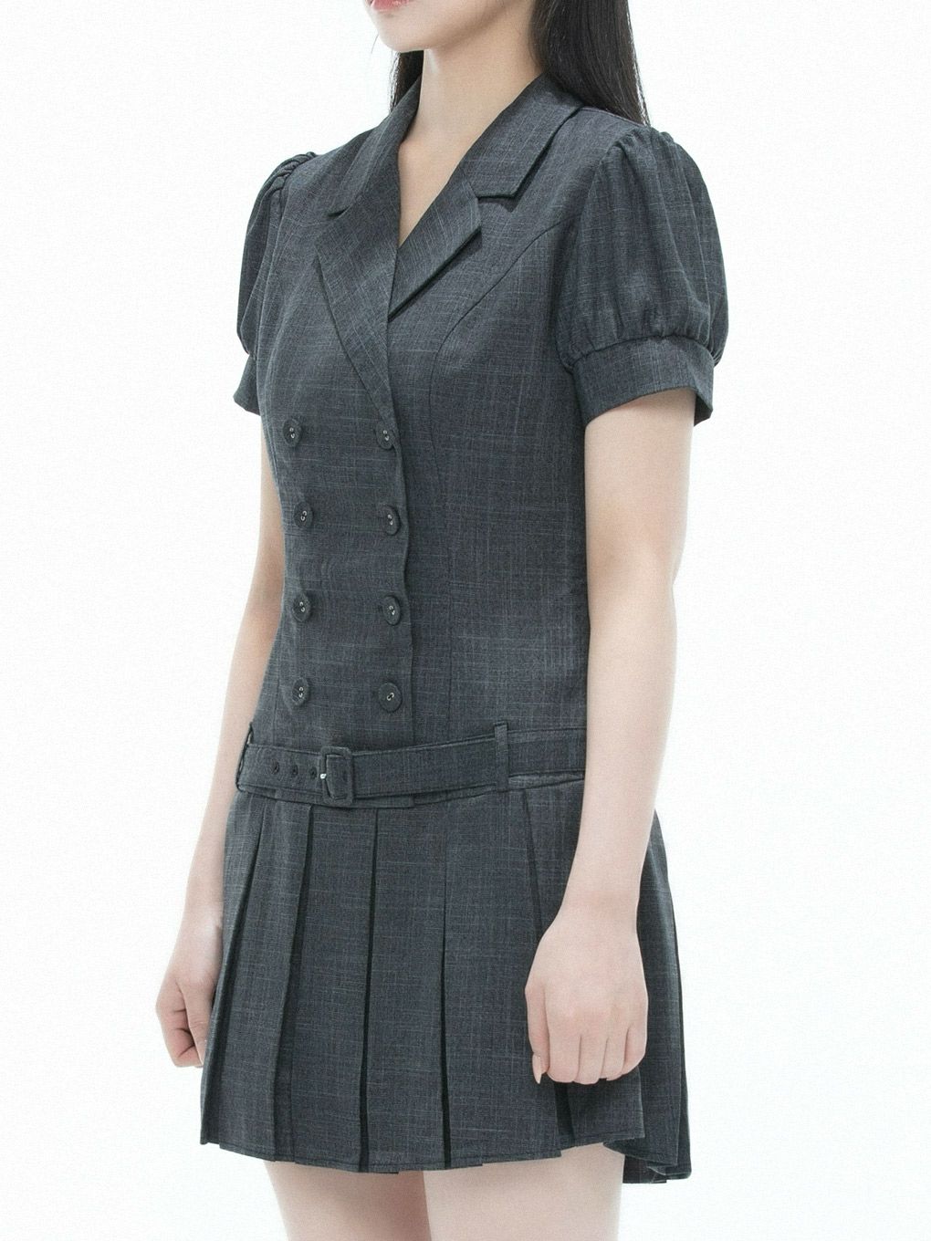 【BUBBLES】ジャケットティアードワンピース