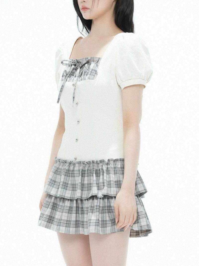 ファッション人気ブランドランキング BUBBLES】リボンデニムワンピース | sparkling mall online store ワンピース