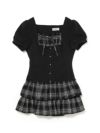BUBBLES】リボンデニムワンピース | sparkling mall online store