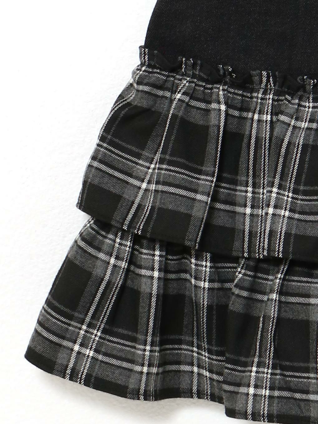 【BUBBLES】リボンデニムワンピース