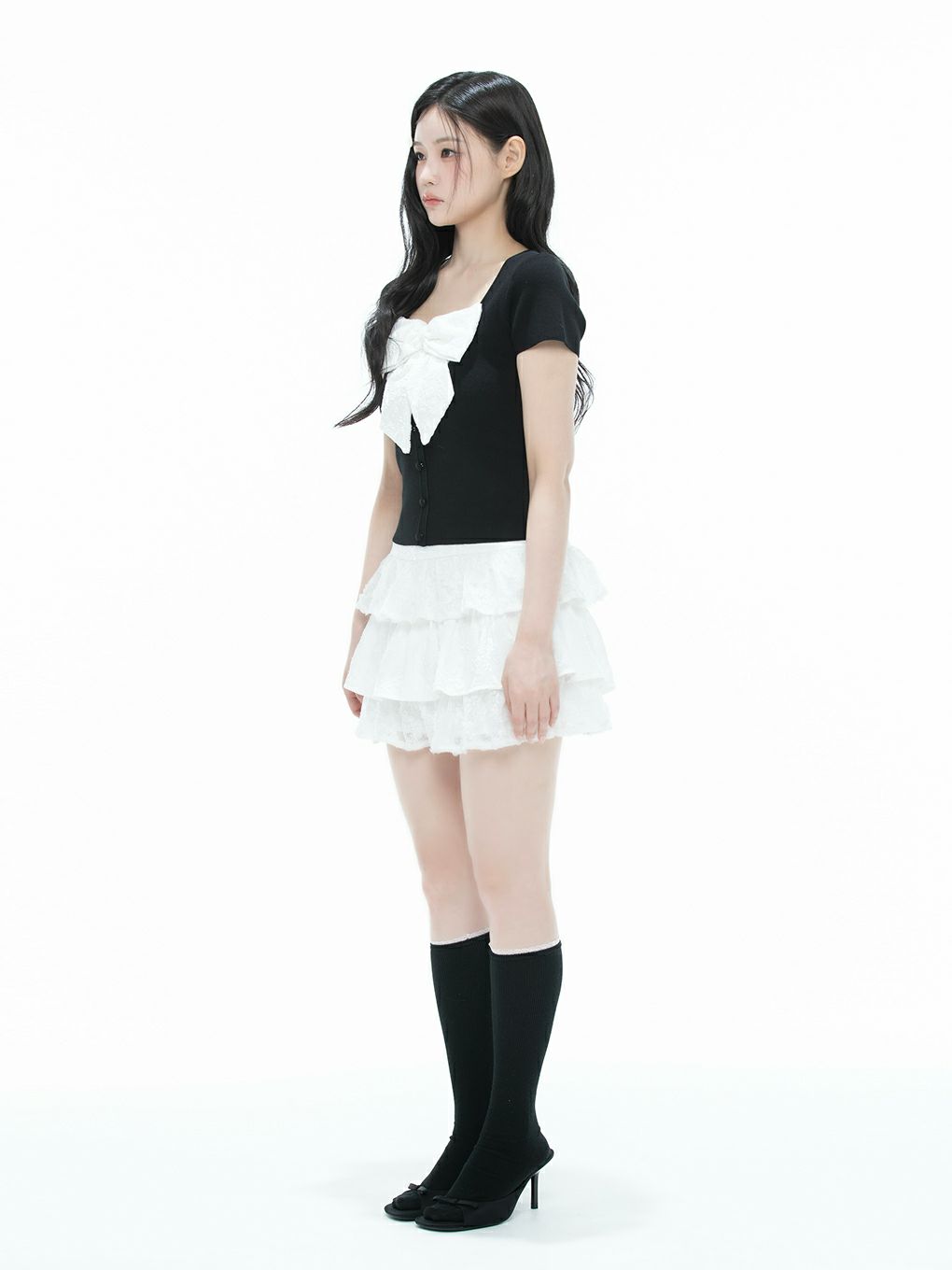 【BUBBLES】リボンニットトップス