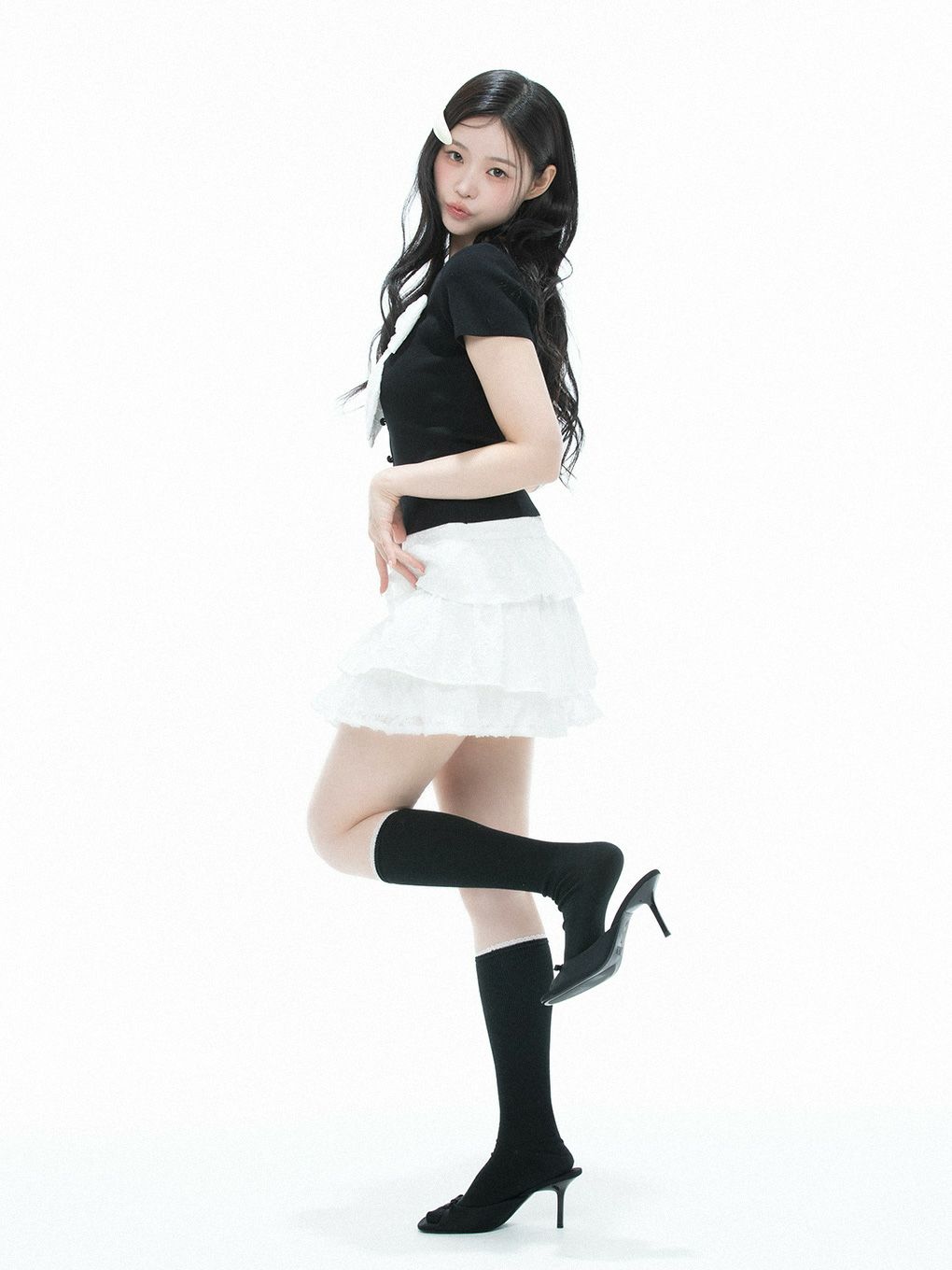 【BUBBLES】リボンニットトップス