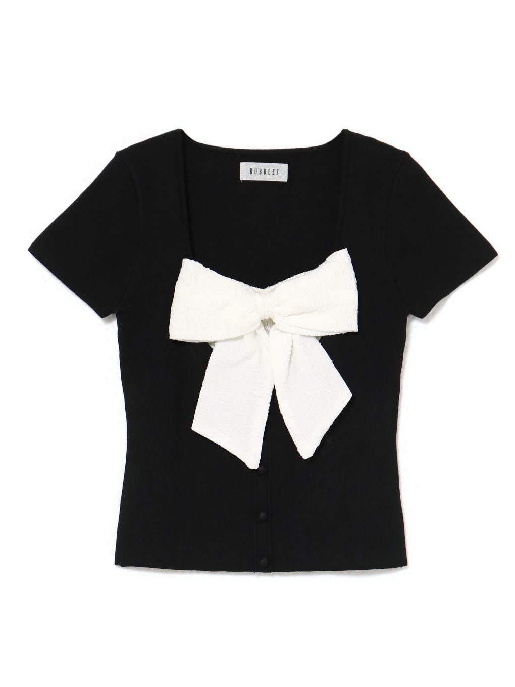 【BUBBLES】リボンニットトップス