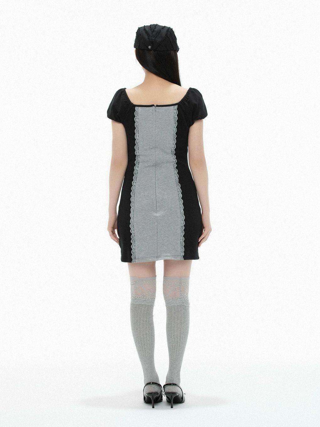 【BUBBLES】バイカラースウェットワンピース