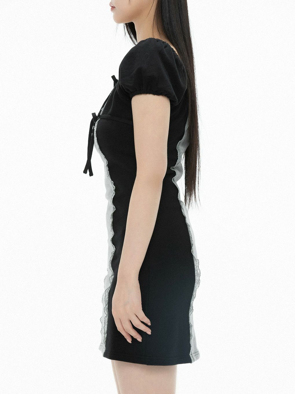 【BUBBLES】バイカラースウェットワンピース