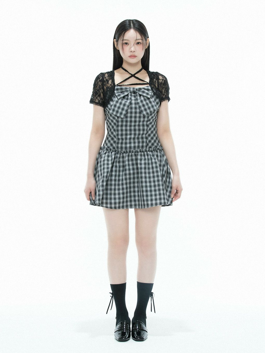 【BUBBLES】レースリボンワンピース