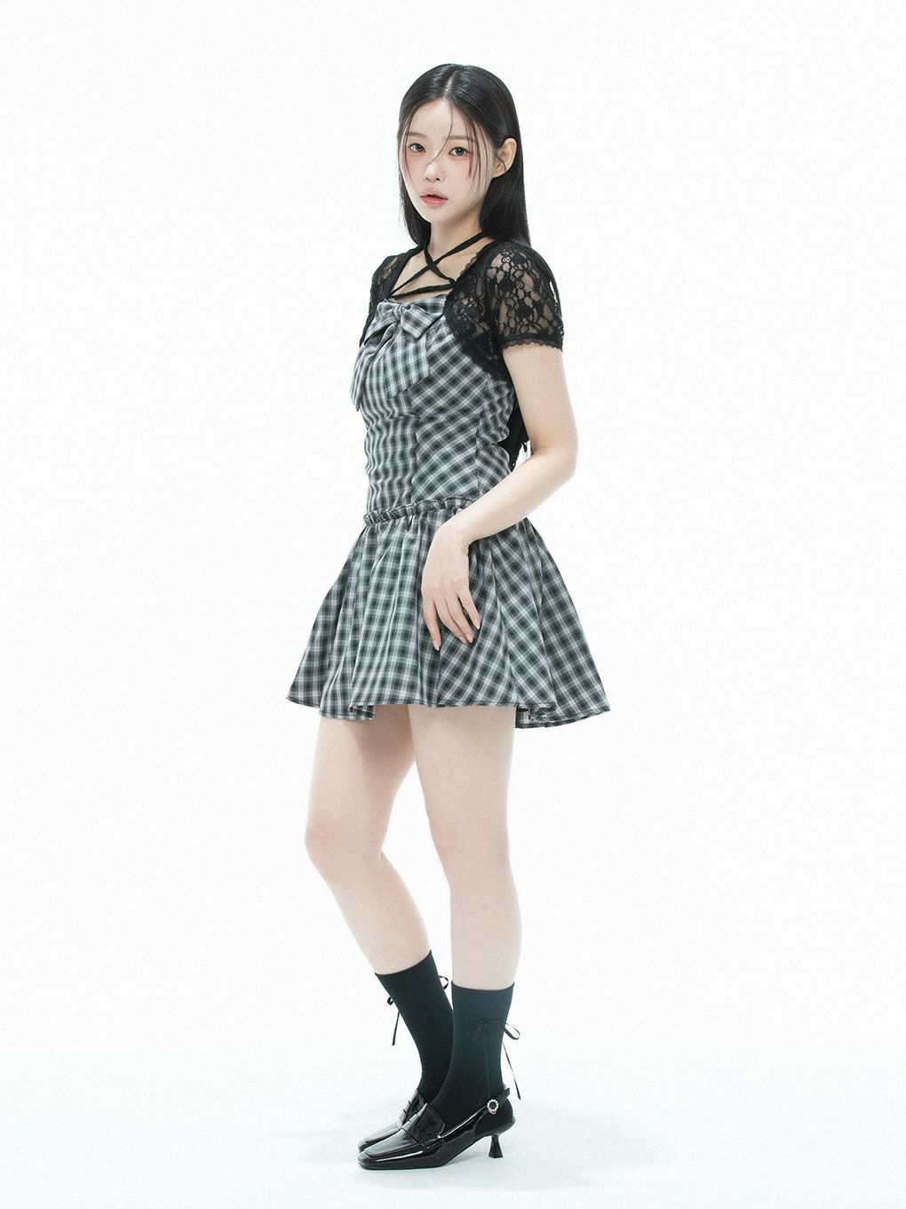 【BUBBLES】レースリボンワンピース