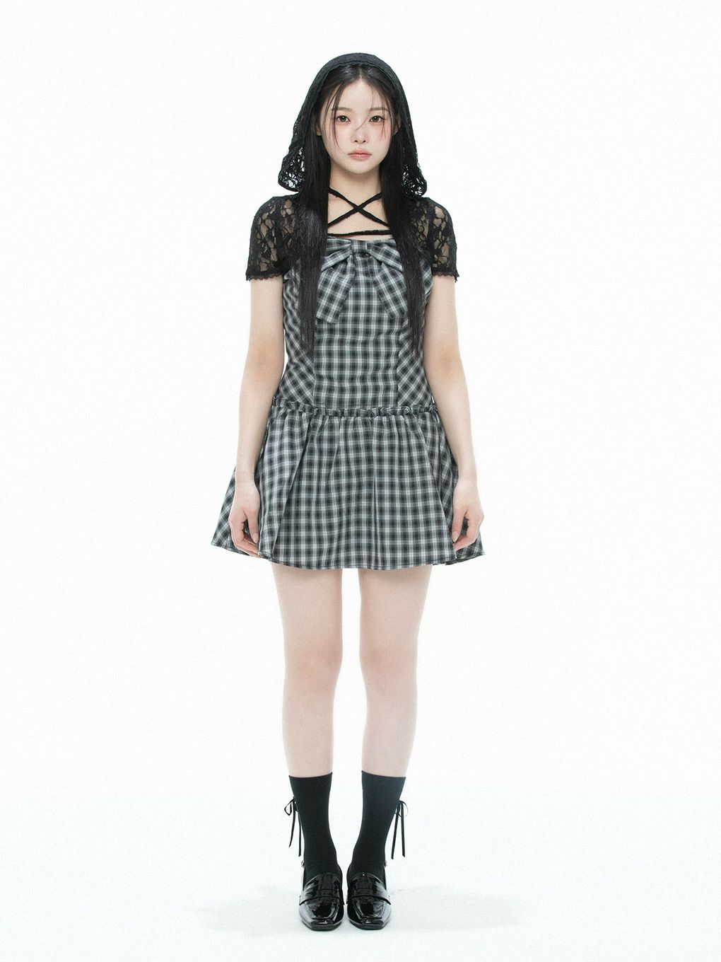 【BUBBLES】レースリボンワンピース