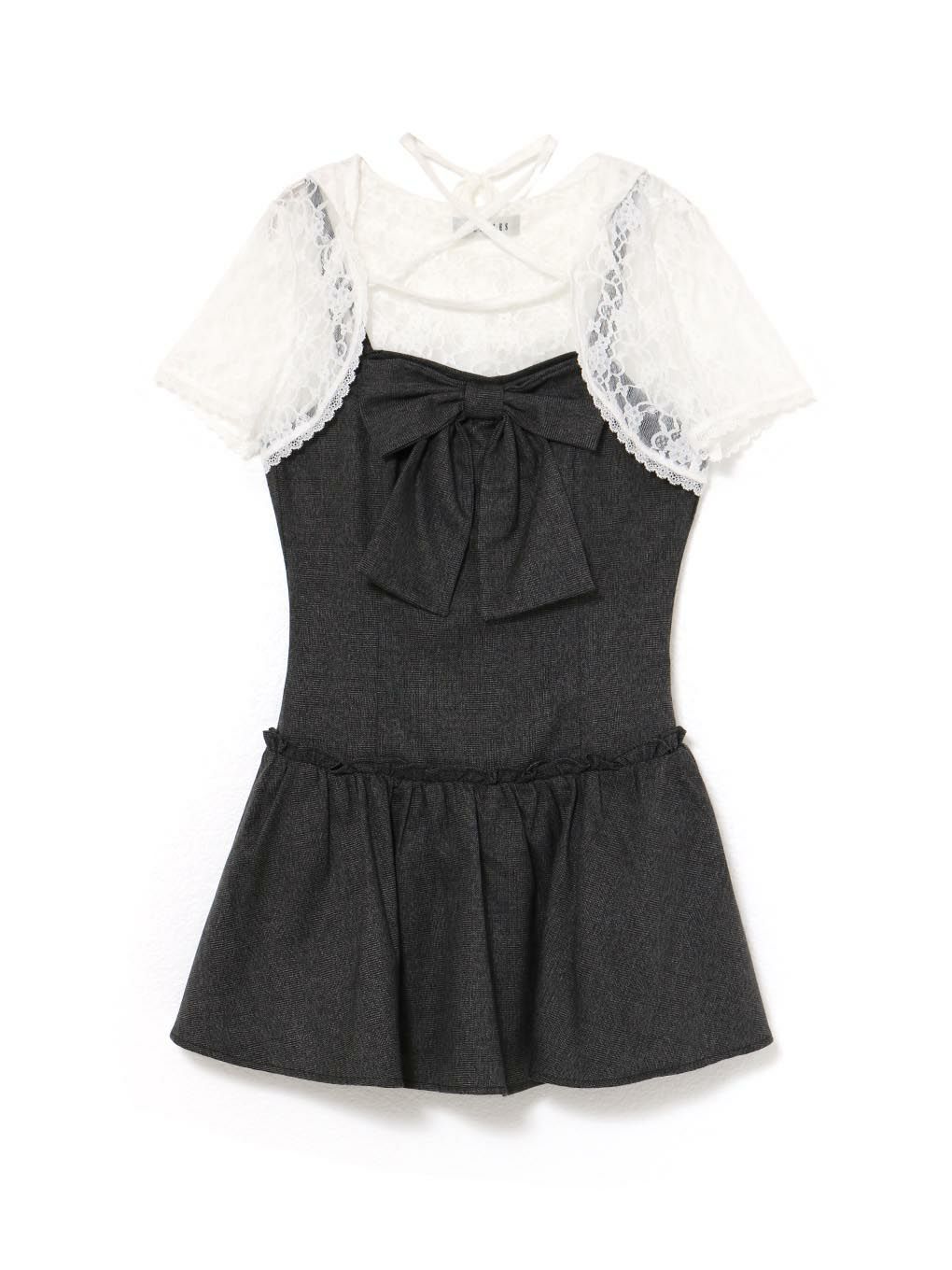 【BUBBLES】レースリボンワンピース