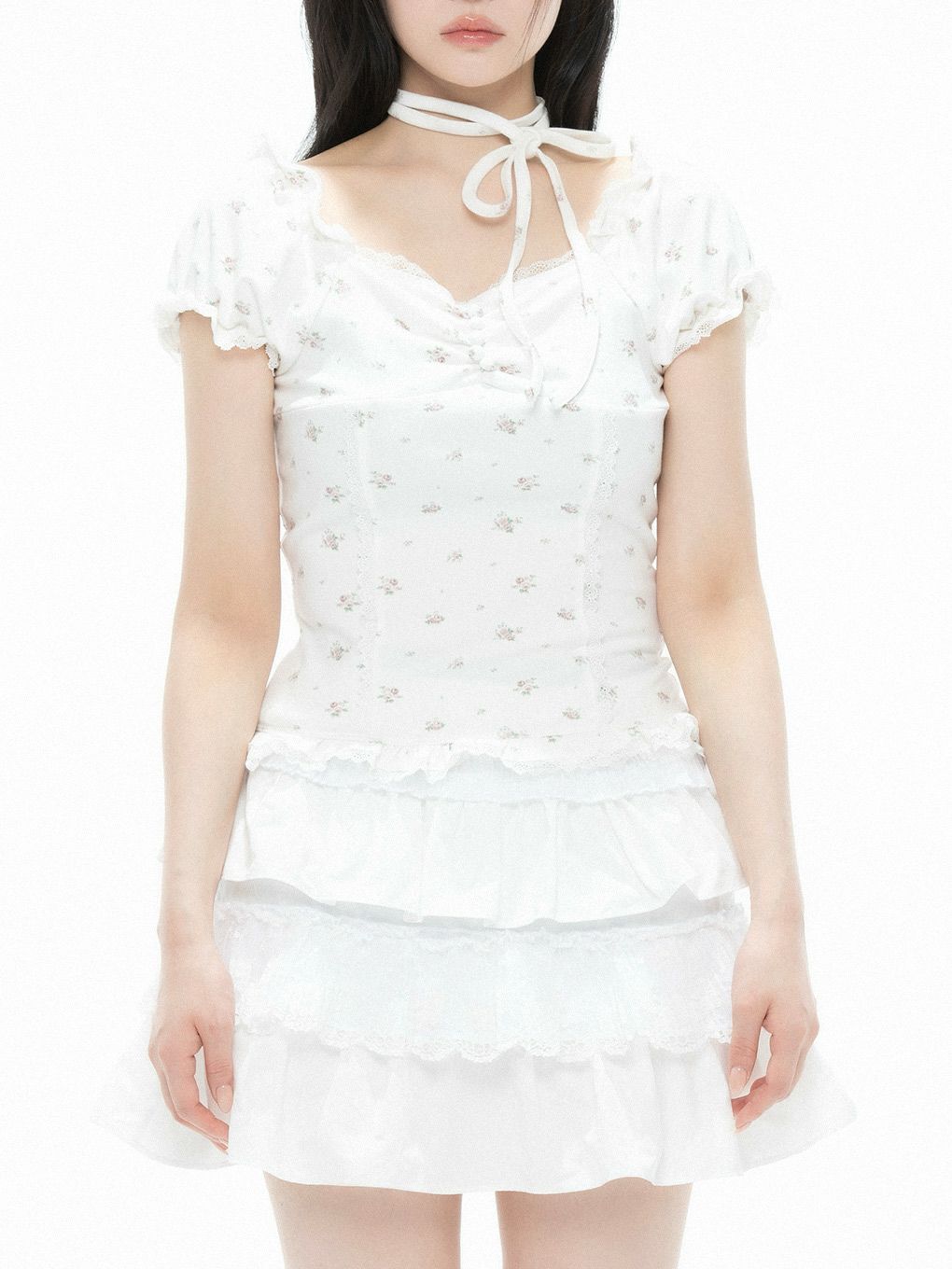 【BUBBLES】スクエアレーストップス