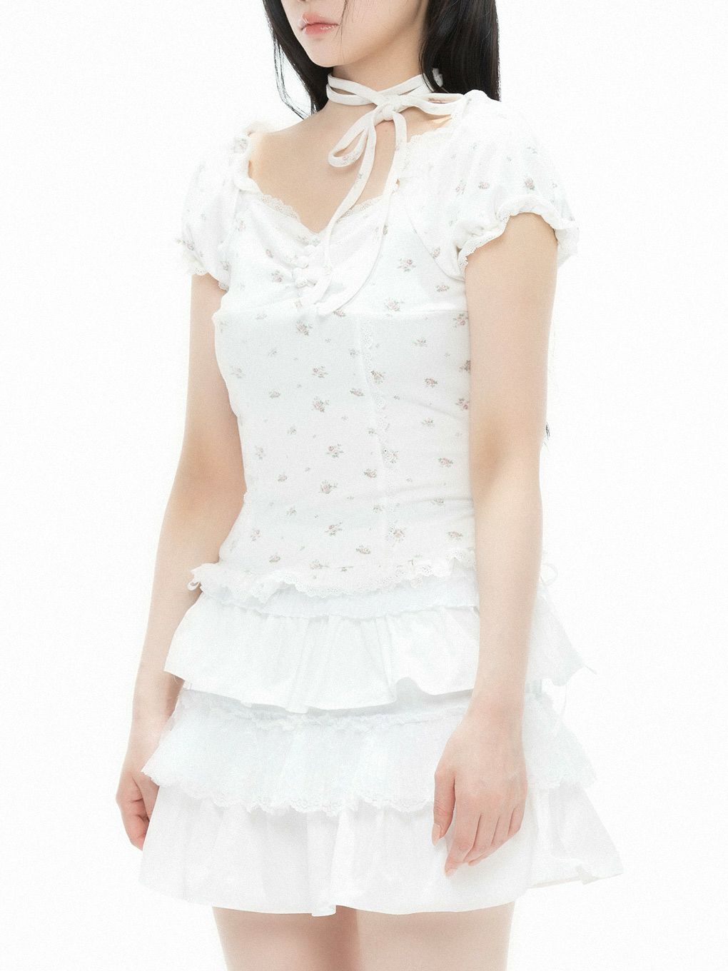 【BUBBLES】スクエアレーストップス