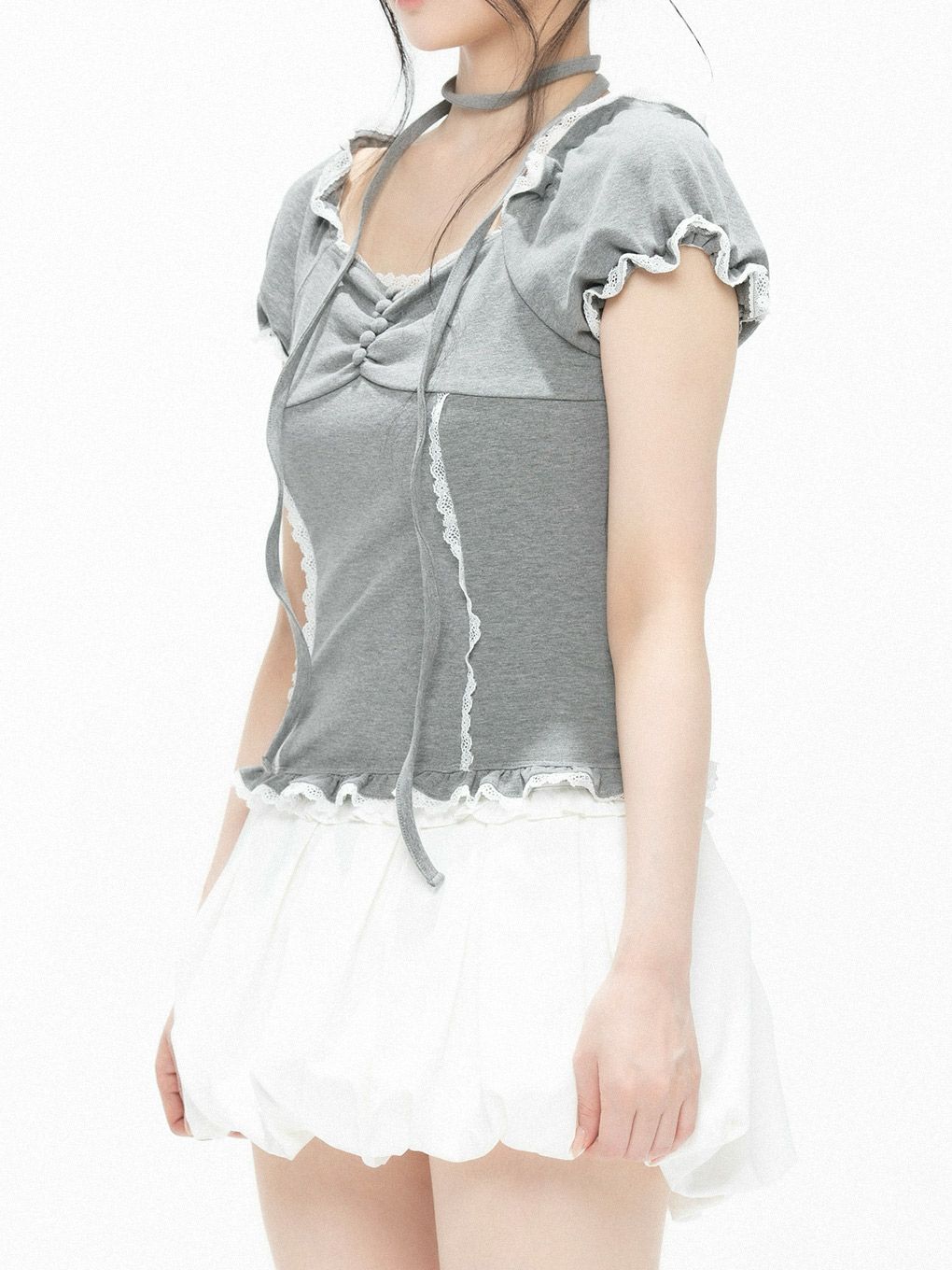 【BUBBLES】スクエアレーストップス