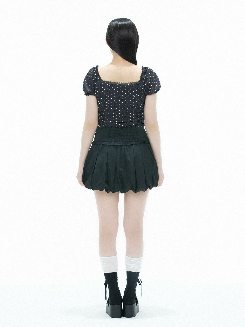 【BUBBLES】プリーツバルーンスカパン