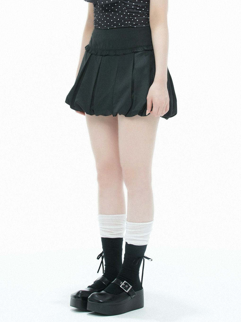 【BUBBLES】プリーツバルーンスカパン