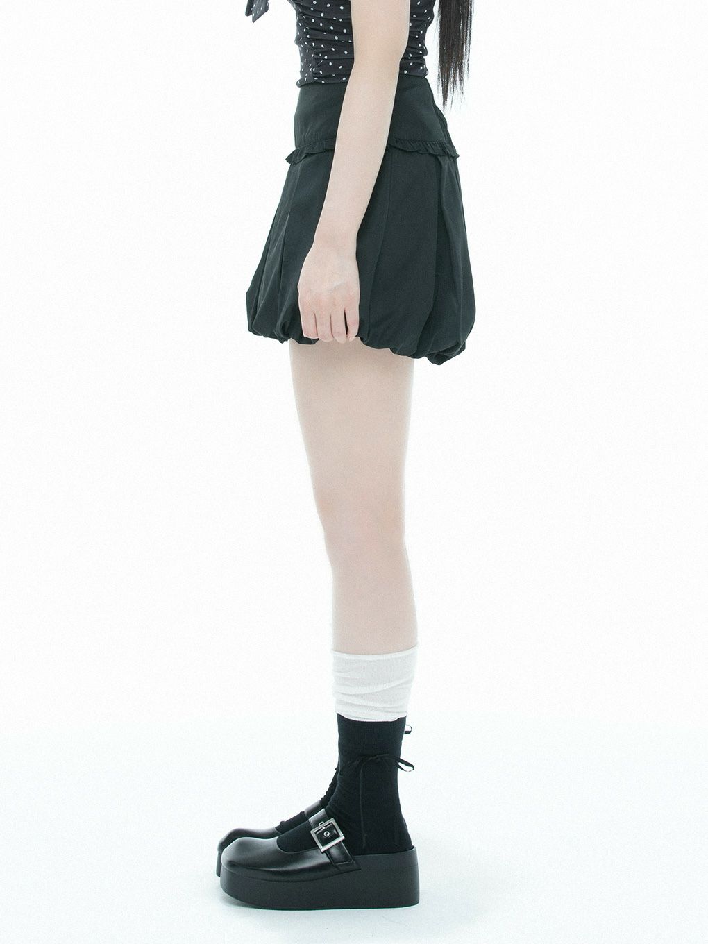 【BUBBLES】プリーツバルーンスカパン