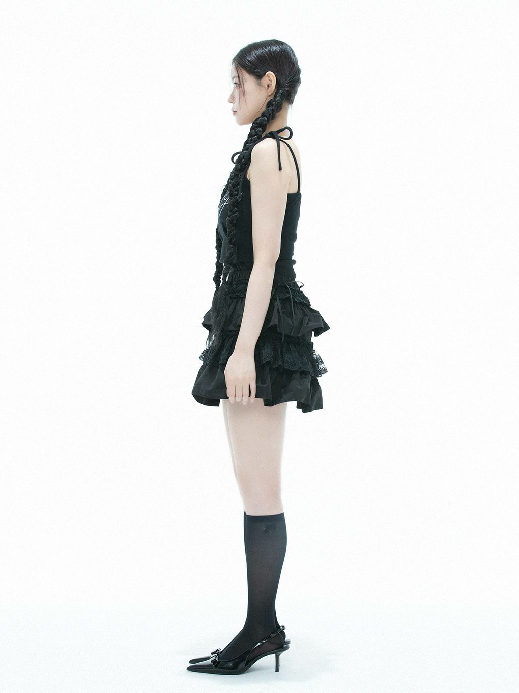 【BUBBLES】レースカンカンミニスカパン