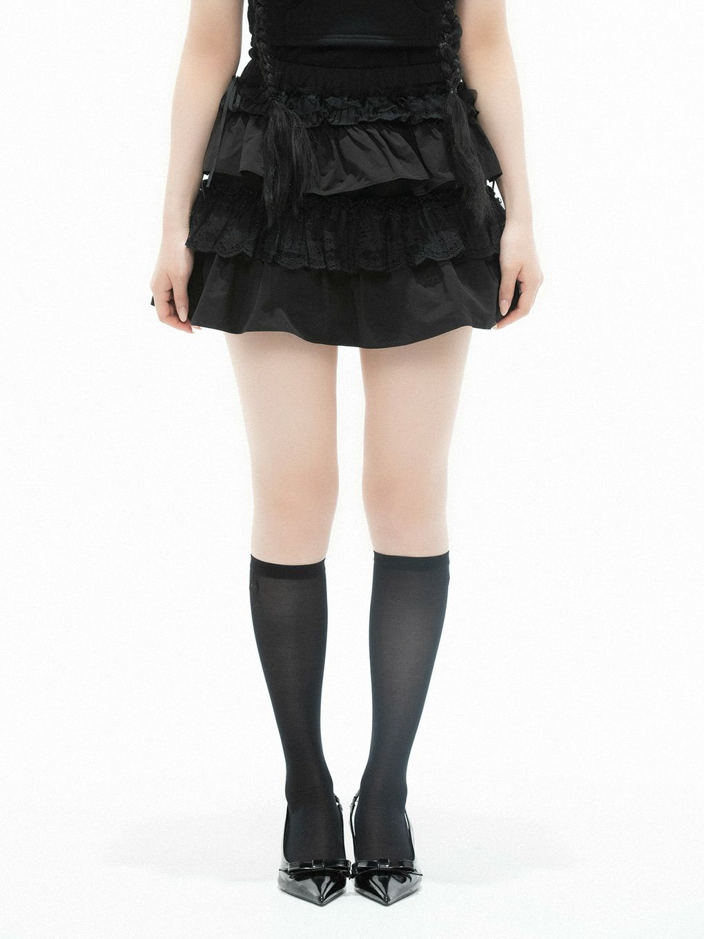 【BUBBLES】レースカンカンミニスカパン