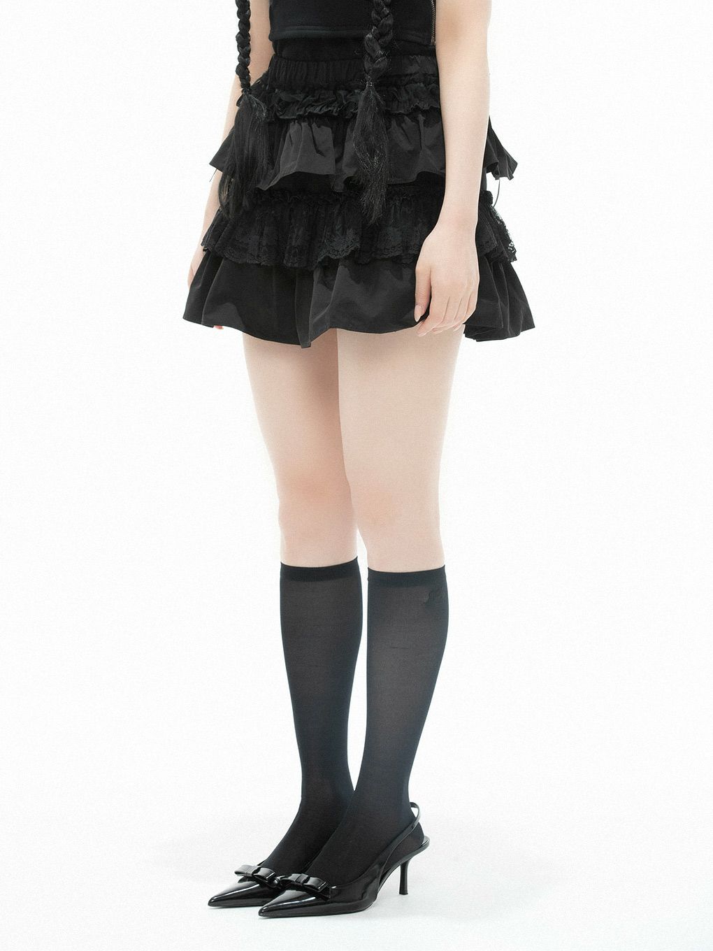 【BUBBLES】レースカンカンミニスカパン