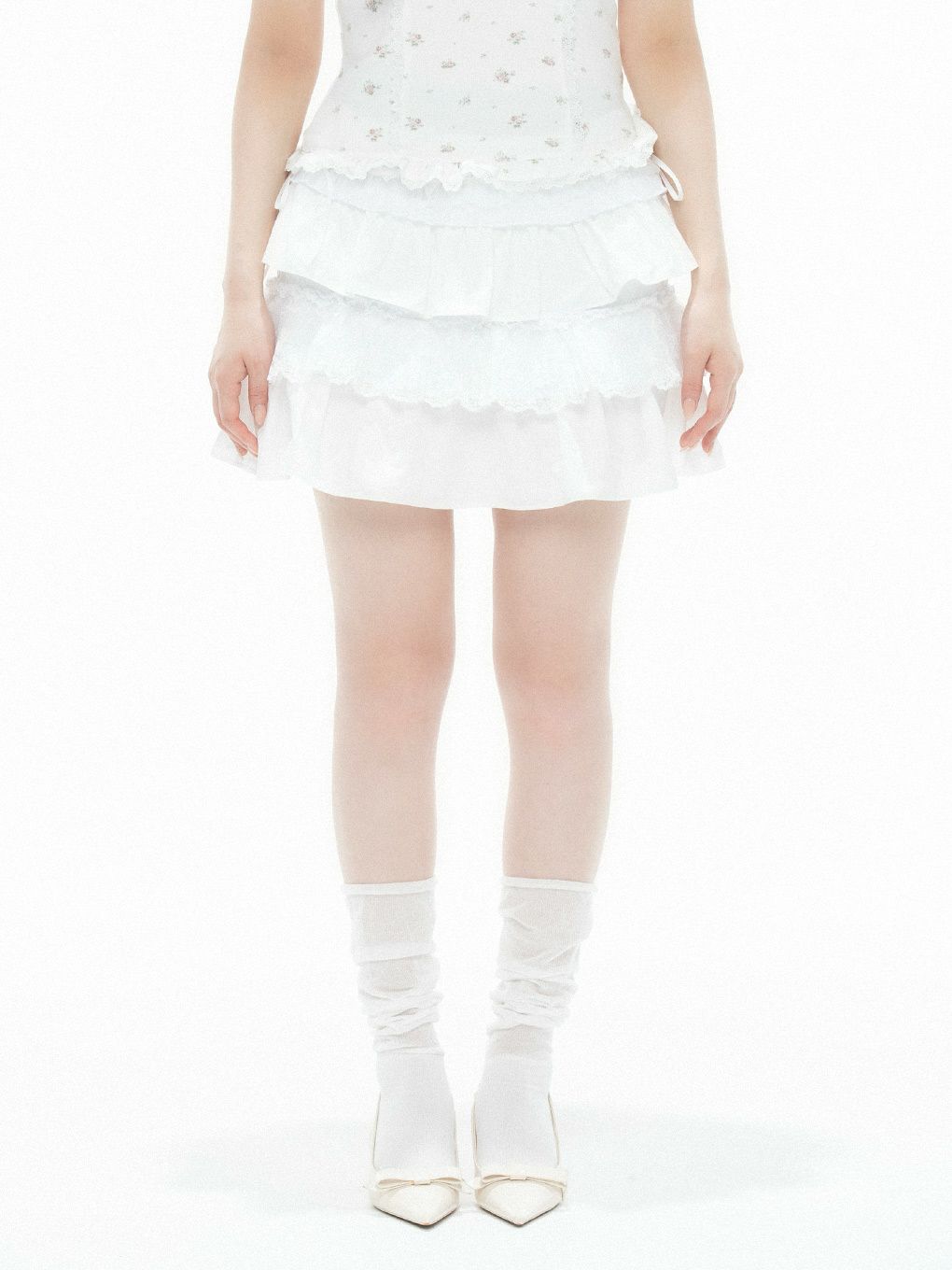 【BUBBLES】レースカンカンミニスカパン