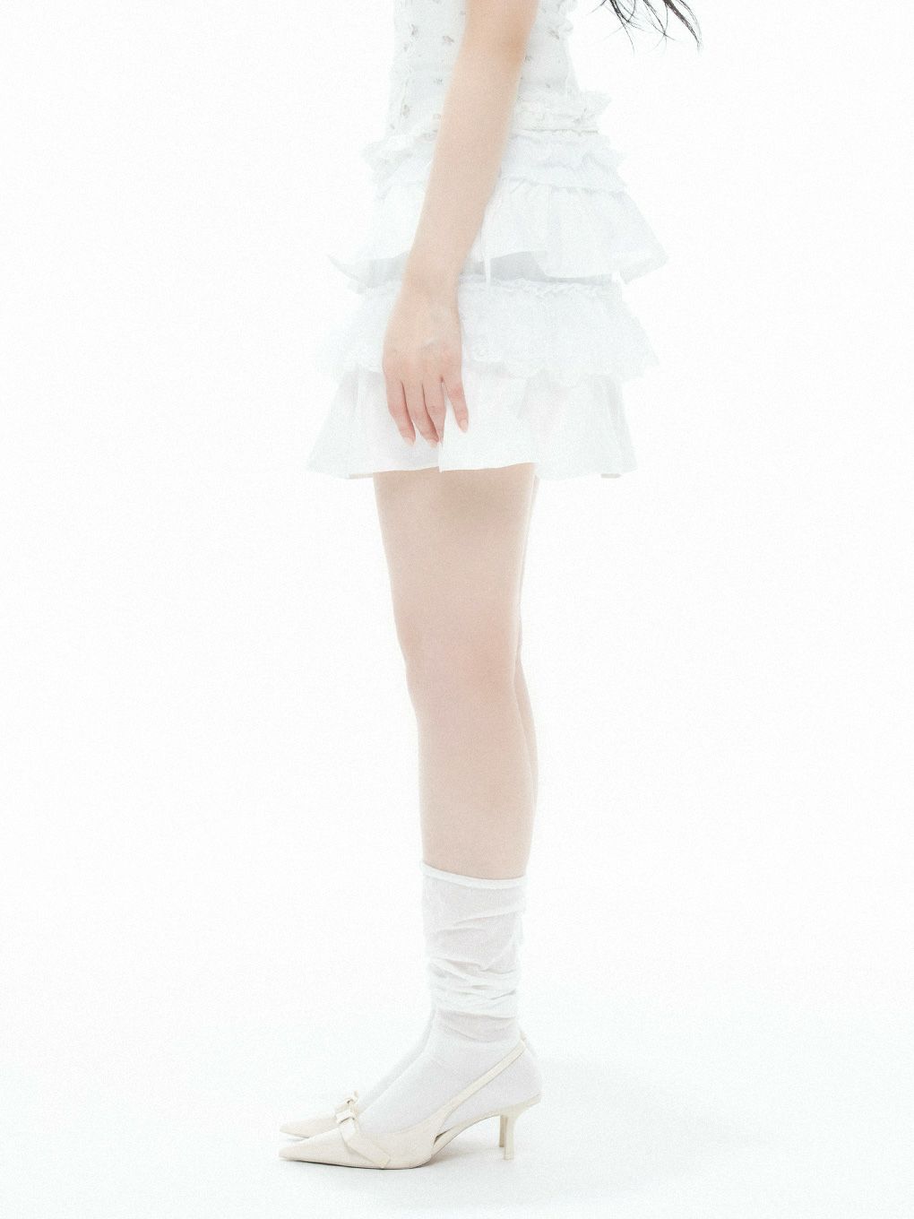 【BUBBLES】レースカンカンミニスカパン