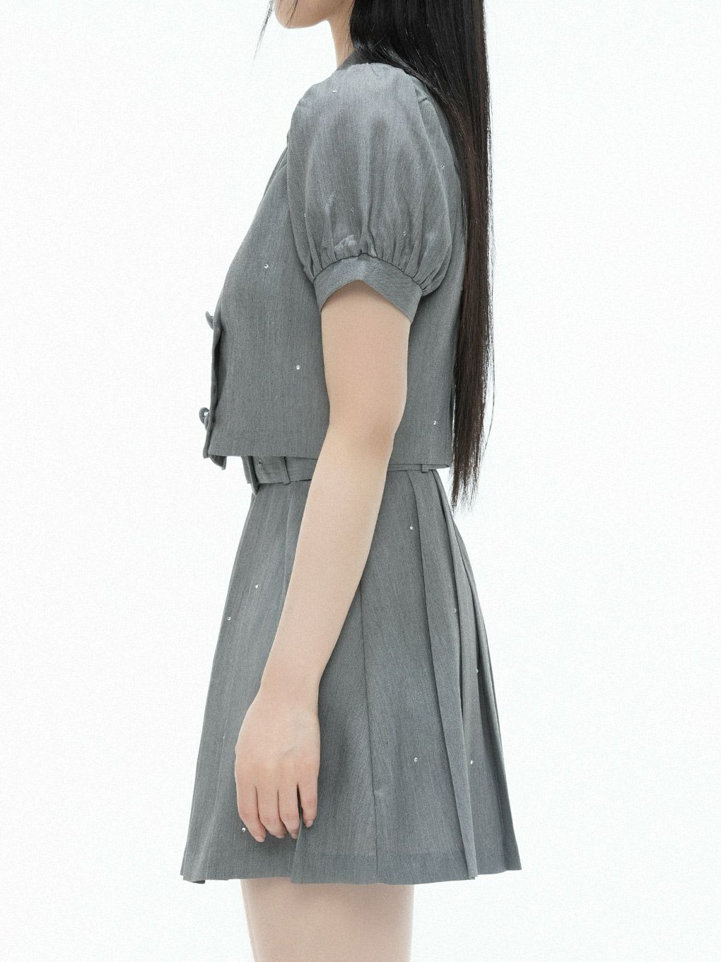 【BUBBLES】クロップドジャケットセットアップ