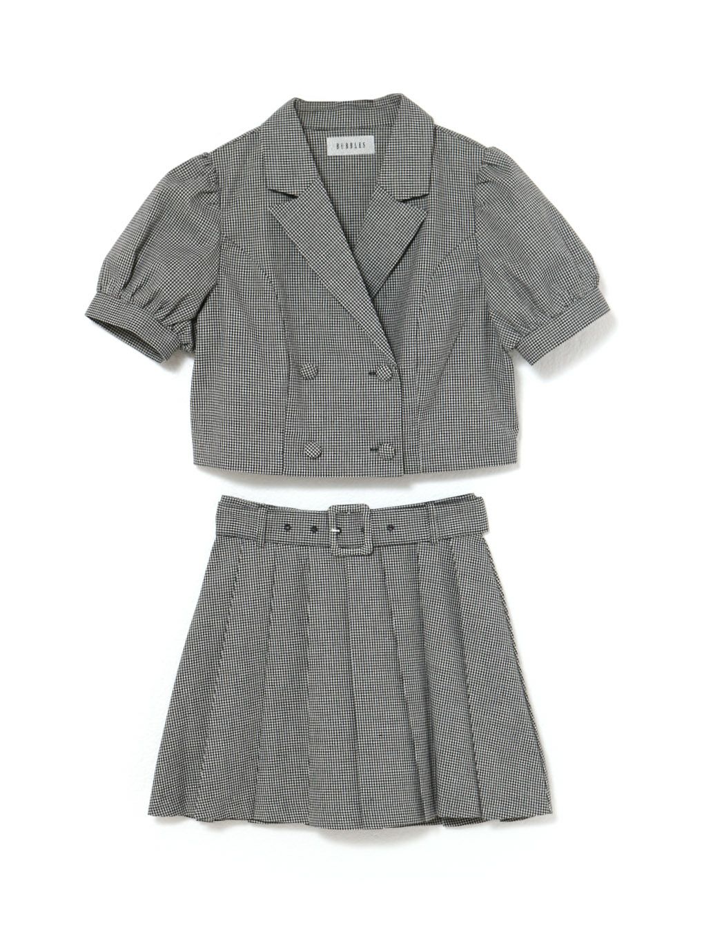 【BUBBLES】クロップドジャケットセットアップ